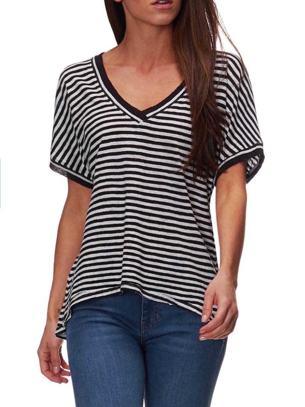We The Free Take Me Short Sleeve Striped T-Shirt - Women's Size XS - Free People